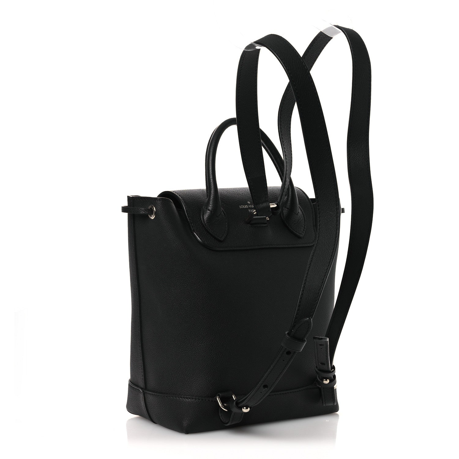 Louis Vuitton Calfskin Lockme Backpack Black
