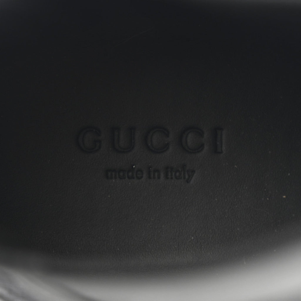 Gucci Canvas Calfskin GG Supreme Ankle Boots 39 Black