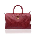CHRISTIAN DIOR  Red Monogram Duffle Duffel Boston Bag