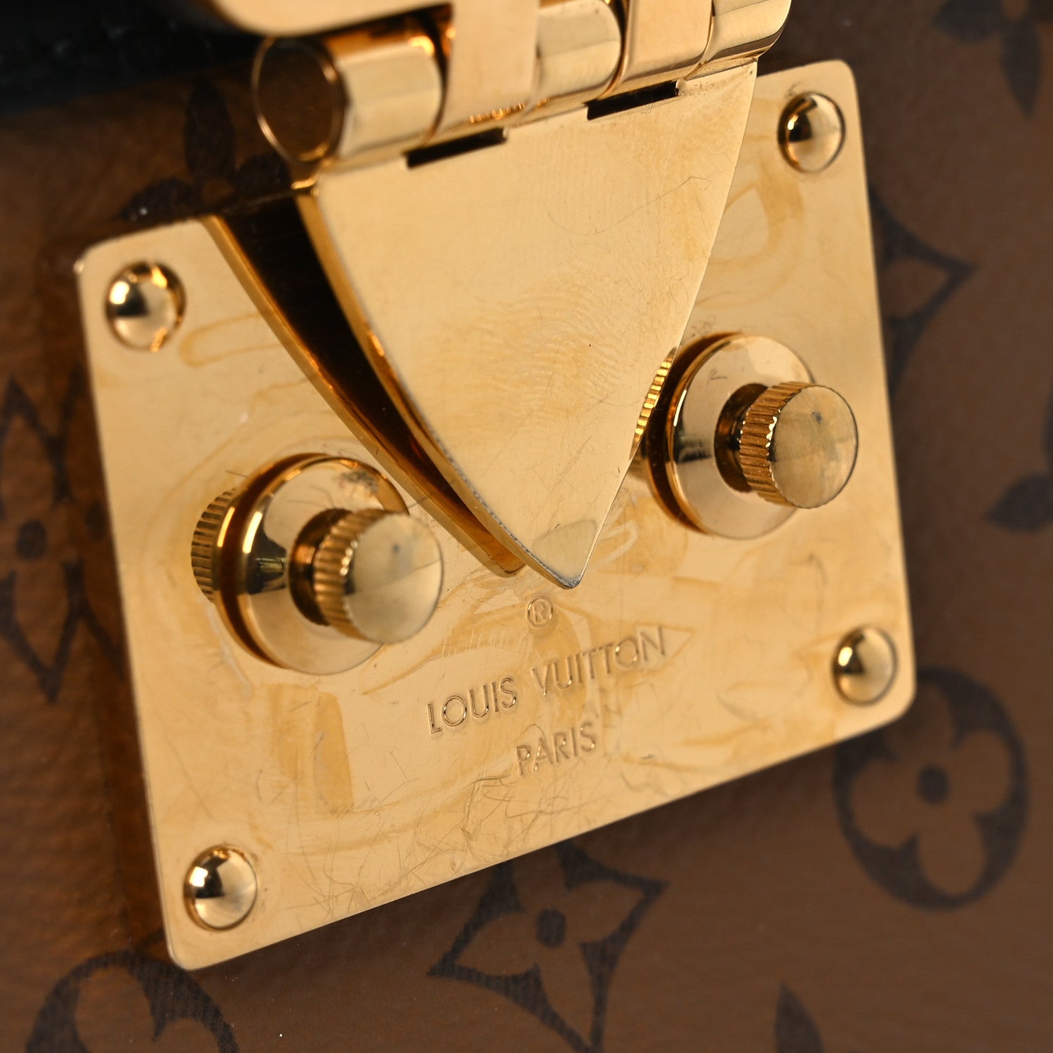 Louis Vuitton Reverse Monogram Trunk Clutch