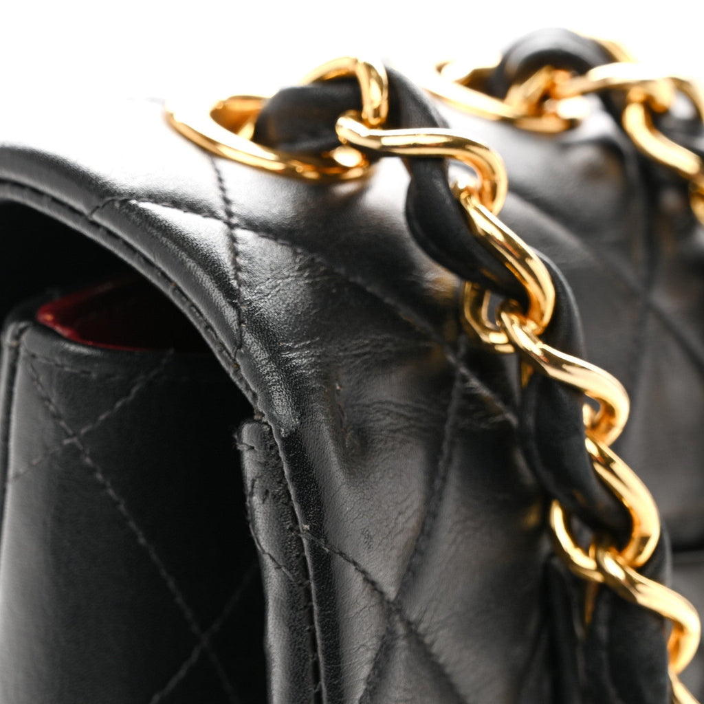 Chanel Lambskin Quilted XL Jumbo Single Flap Black