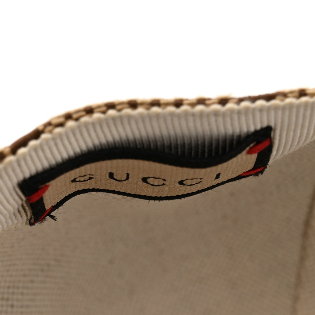 Gucci Monogram Jumbo GG Baseball Hat XS Camel Ebony