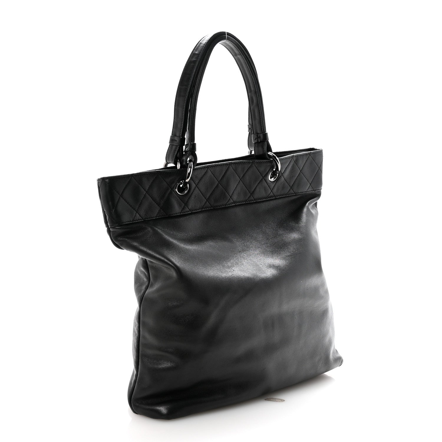 Chanel Lambskin CC Shoulder Bag Black
