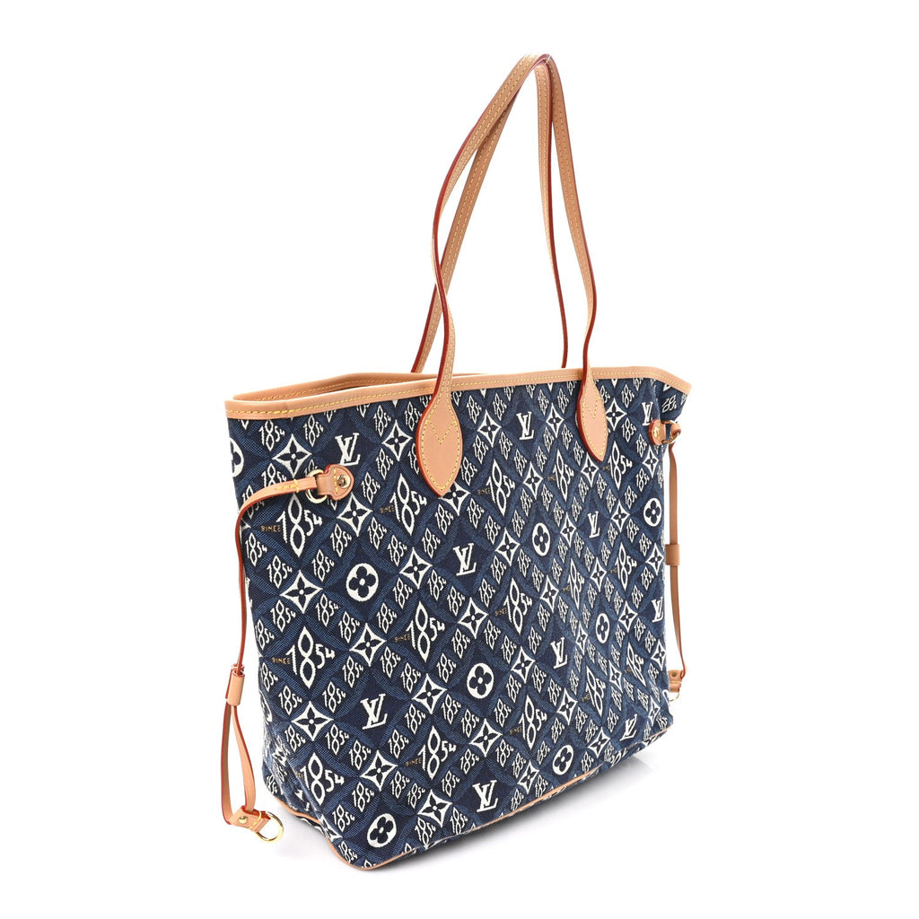 Louis Vuitton Jacquard Since 1854 Neverfull MM Blue