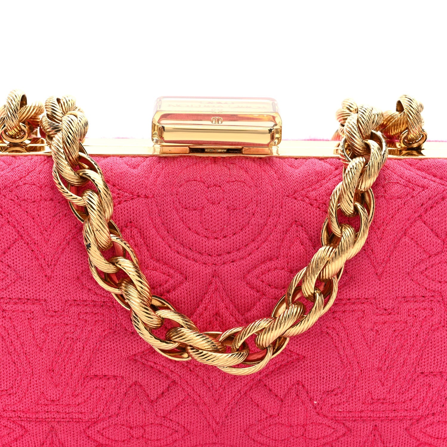 Louis Vuitton Jersey Monogram Motard Minaudiere Clutch Pink