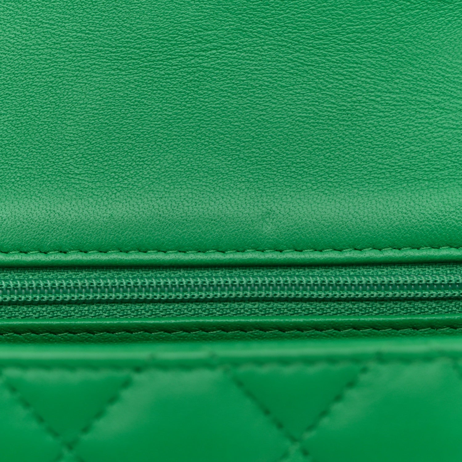 Chanel Lambskin Quilted Mini Square Flap Green