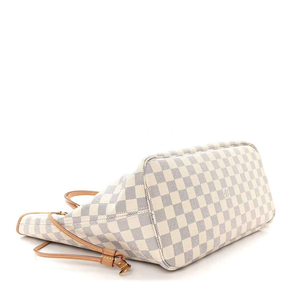 Louis Vuitton Damier Azur Neo Neverfull MM Rose Ballerine