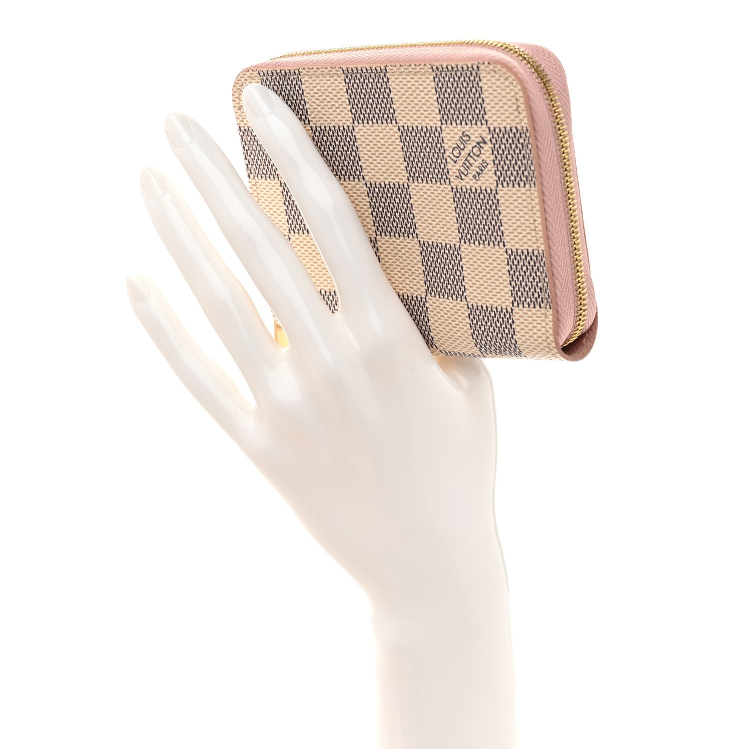 Louis Vuitton Damier Azur Zippy Coin Purse Rose Ballerine