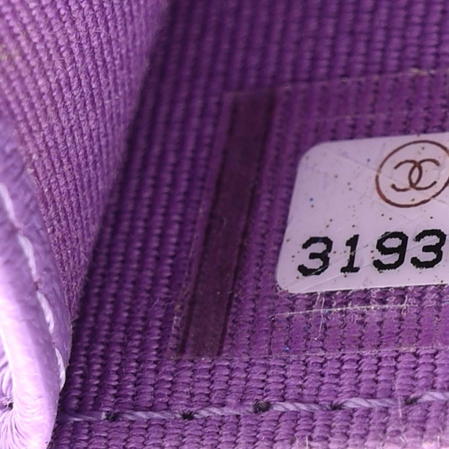 Chanel Lambskin Enamel Quilted Pending CC Flap Belt Bag Purple