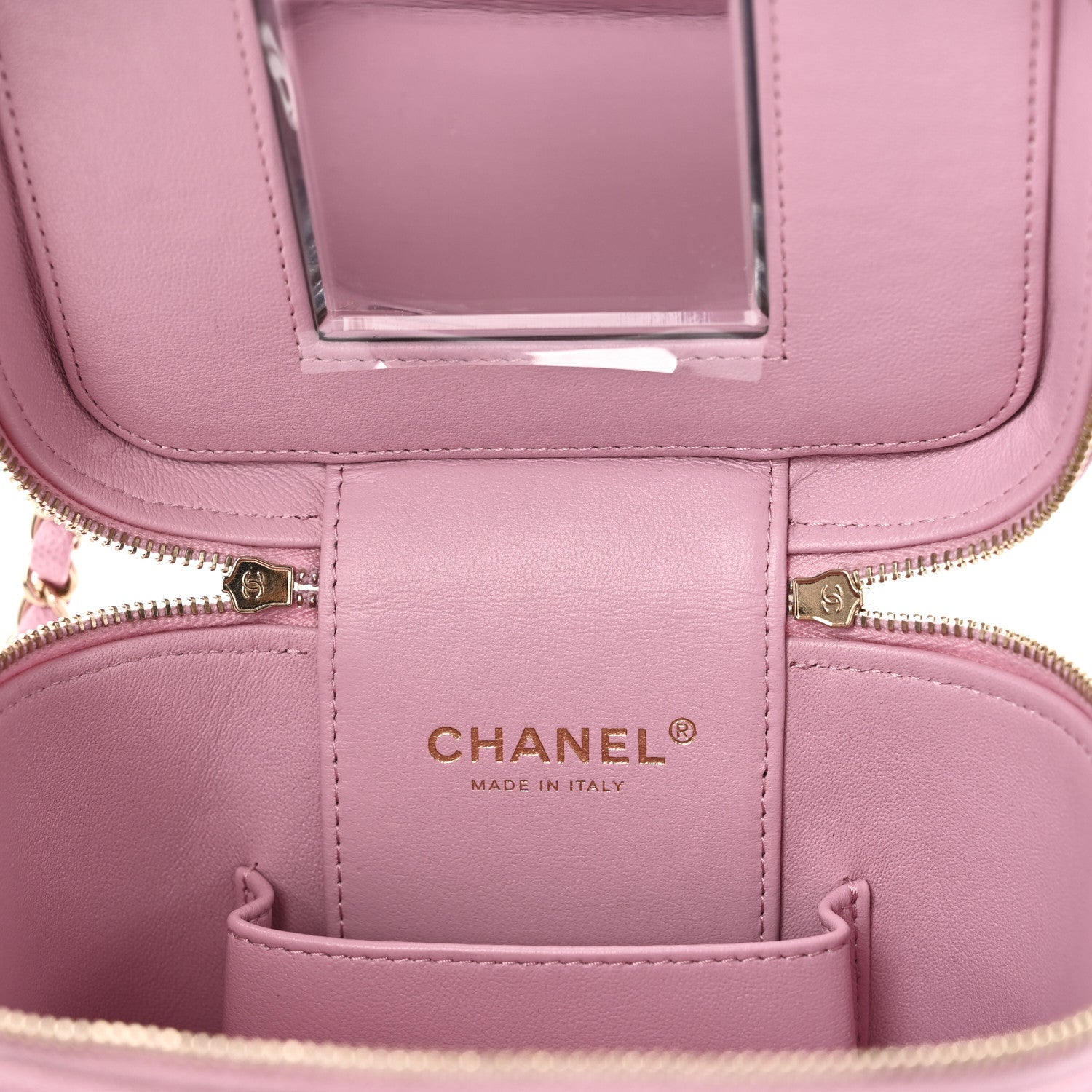 Chanel Caviar Quilted Small CC Vanity Case Pink