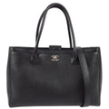 Chanel 2014-2015 Black Calfskin Executive Tote Handbag