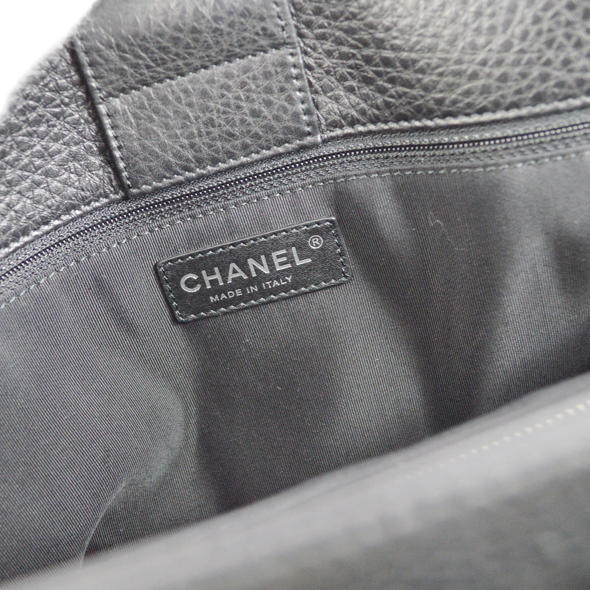 Chanel 2014-2015 Black Calfskin Executive Tote Handbag