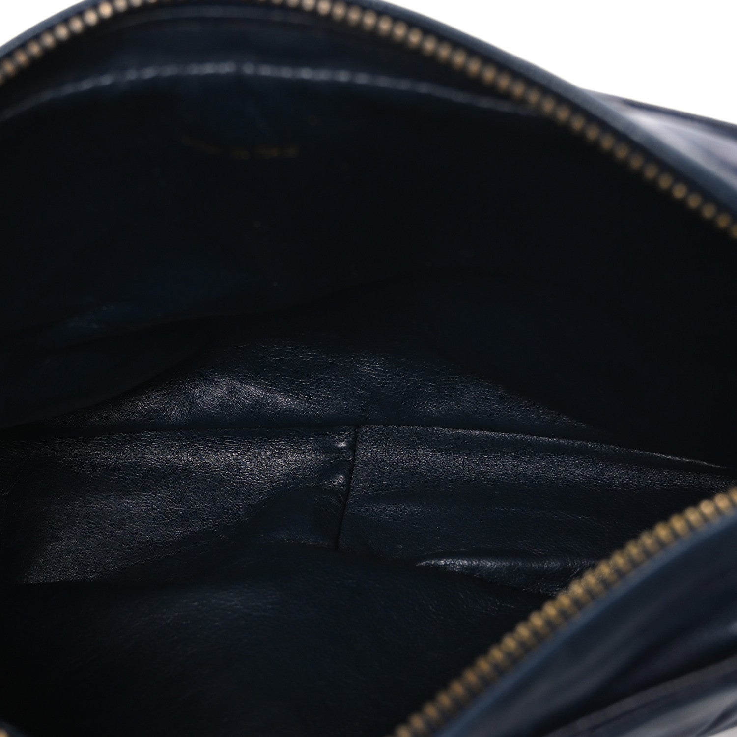 Chanel Lambskin Quilted CC Tassel Camera Case Navy