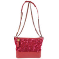 Chanel 2017-2018 Red Tweed Calfskin Medium Gabrielle Shoulder Bag