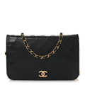 Chanel Lambskin Quilted Small Single Flap Bag Black