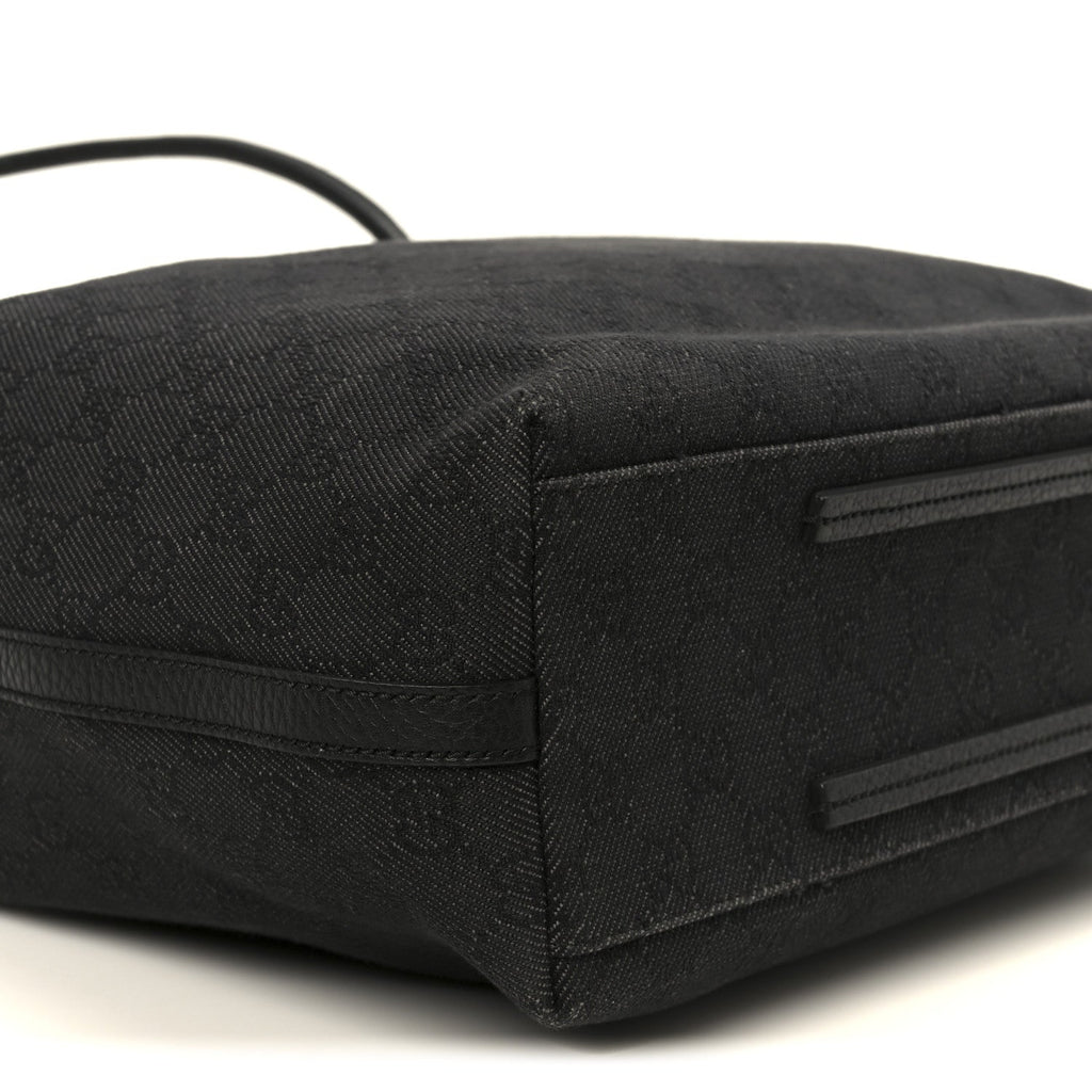 Gucci Canvas Monogram Gifford Shopping Tote Black