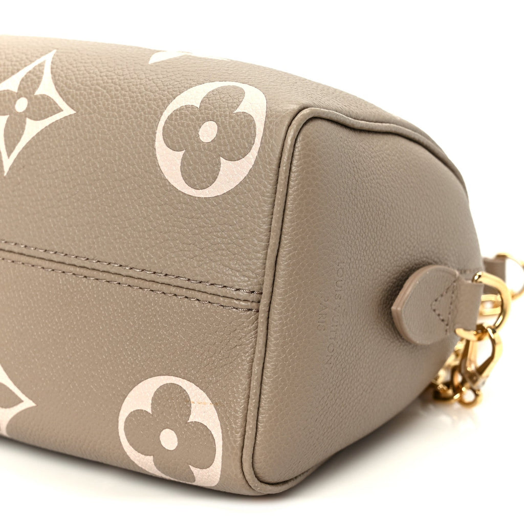 Louis Vuitton Empreinte Monogram Giant Speedy Bandouliere 20 Creme Beige