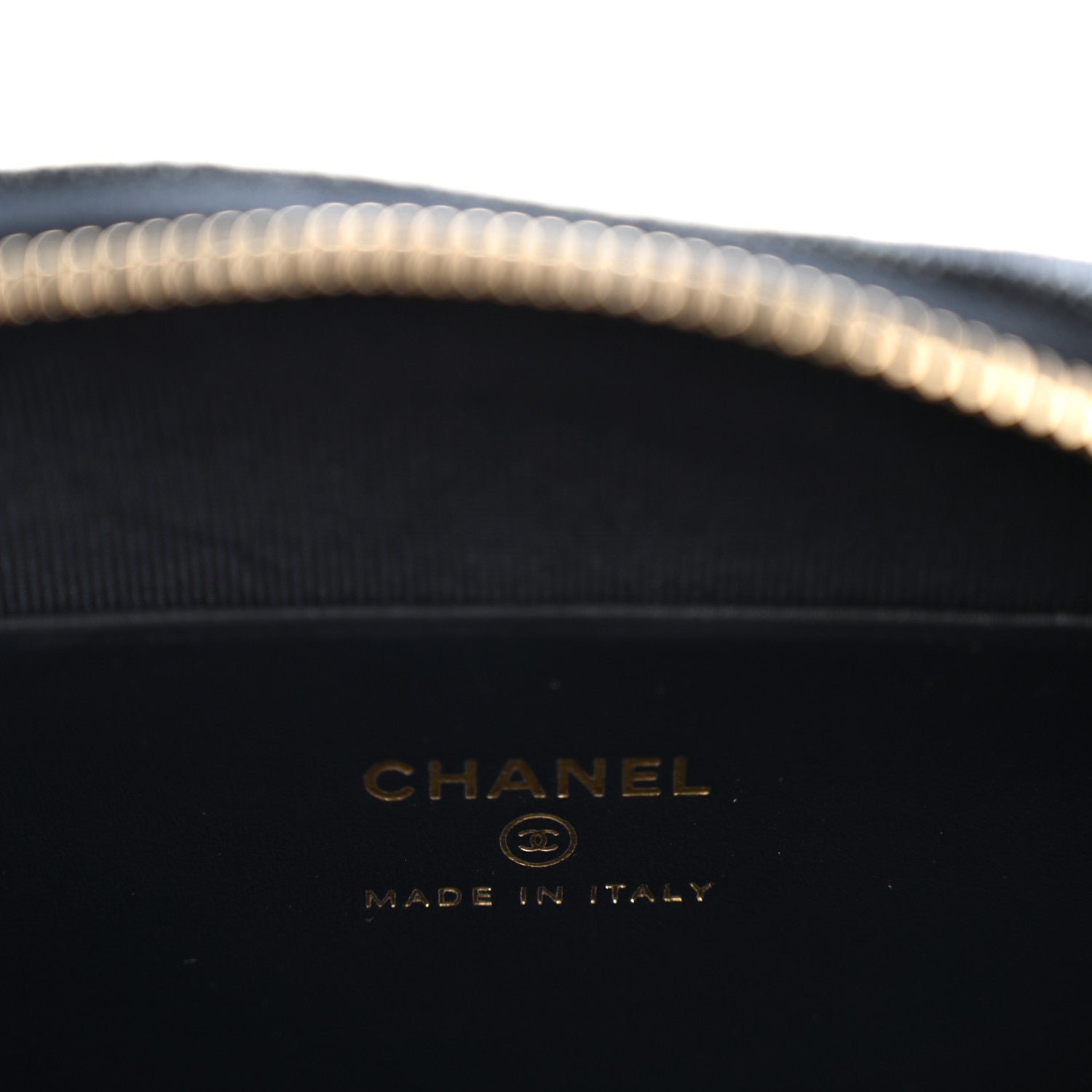 Chanel Denim Quilted Clutch With Chain Dark Blue Orange
