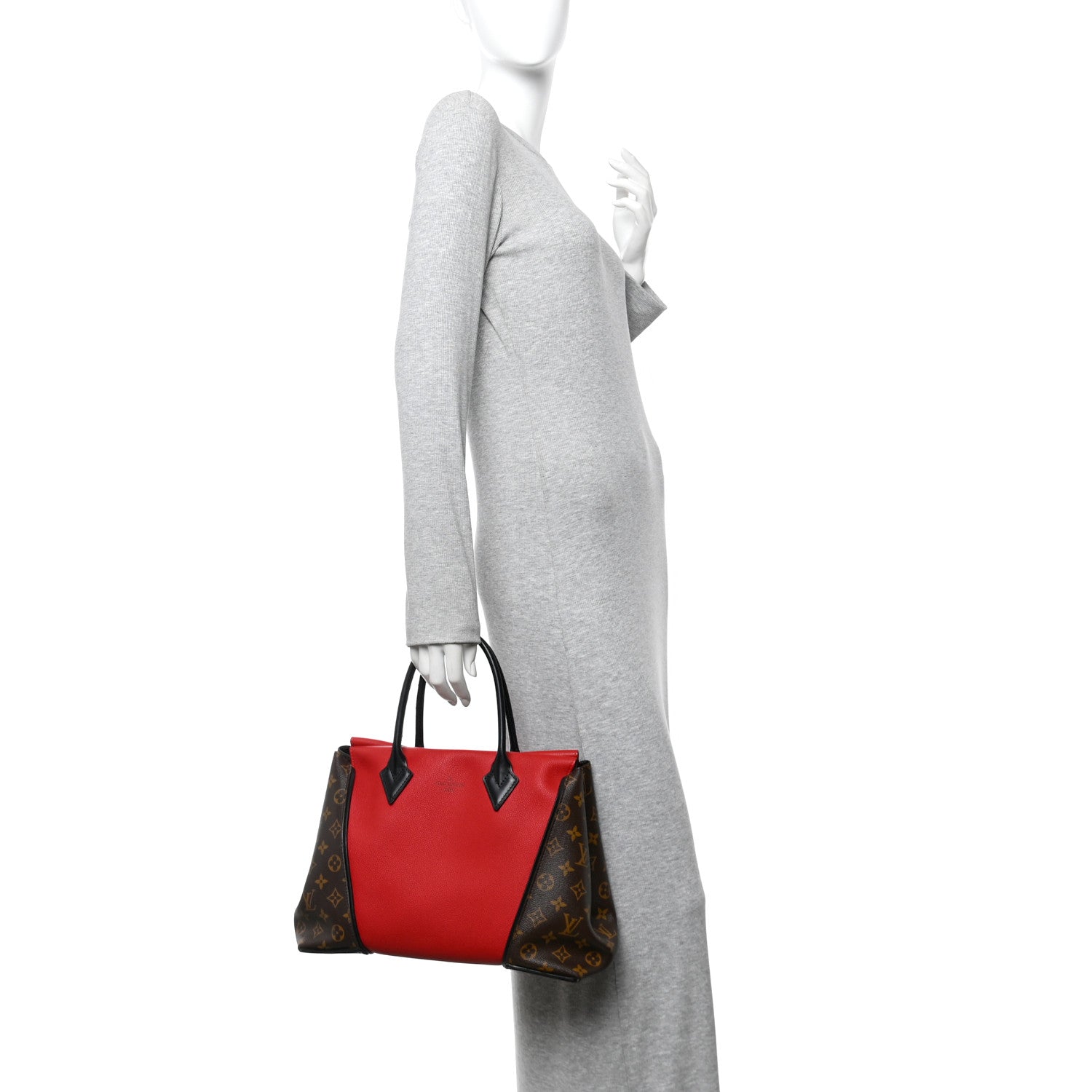 Louis Vuitton Monogram Cuir Orfevre Tote W PM Cherry