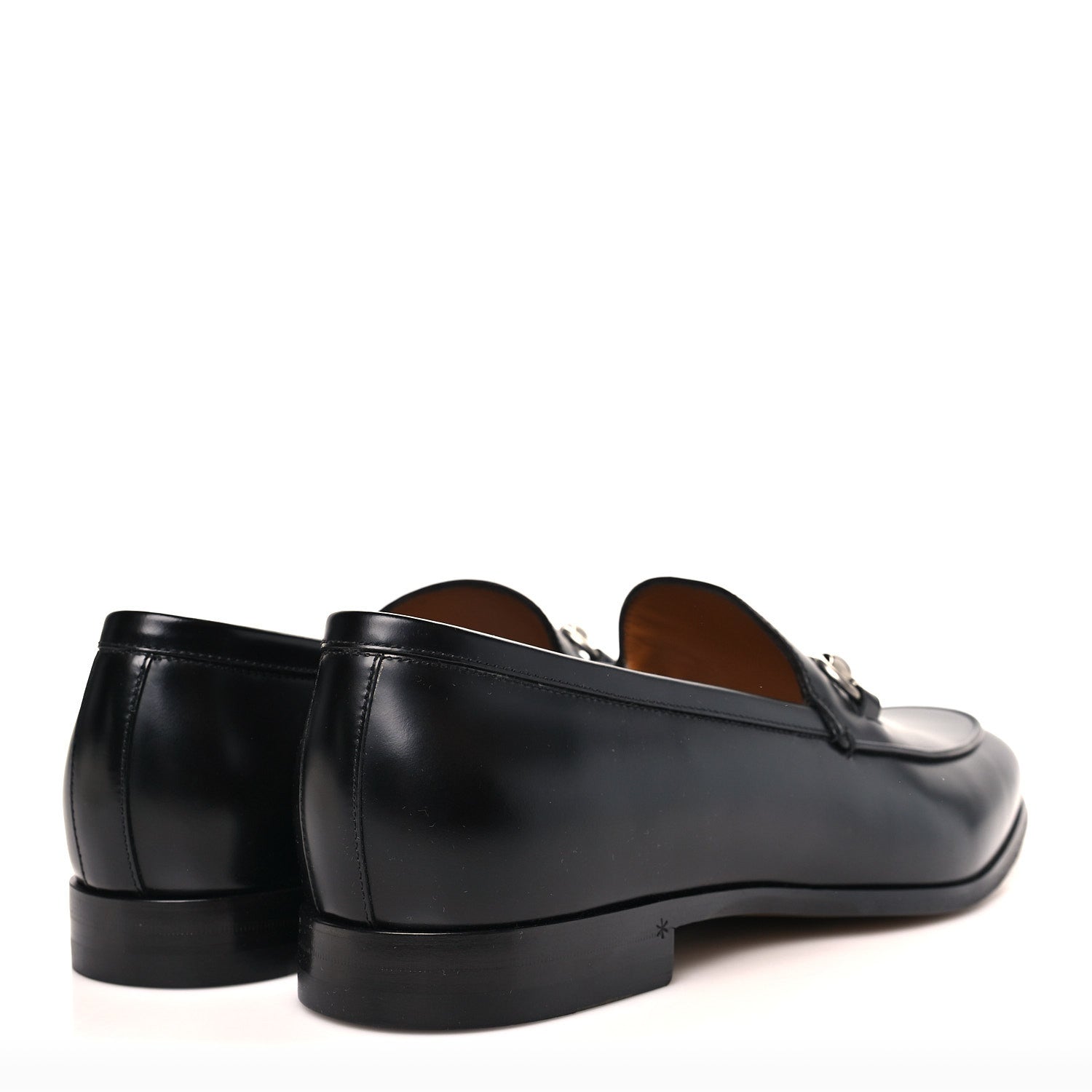 Gucci Betis Glamour Calfskin Mens Jordaan Loafers 9.5 Black