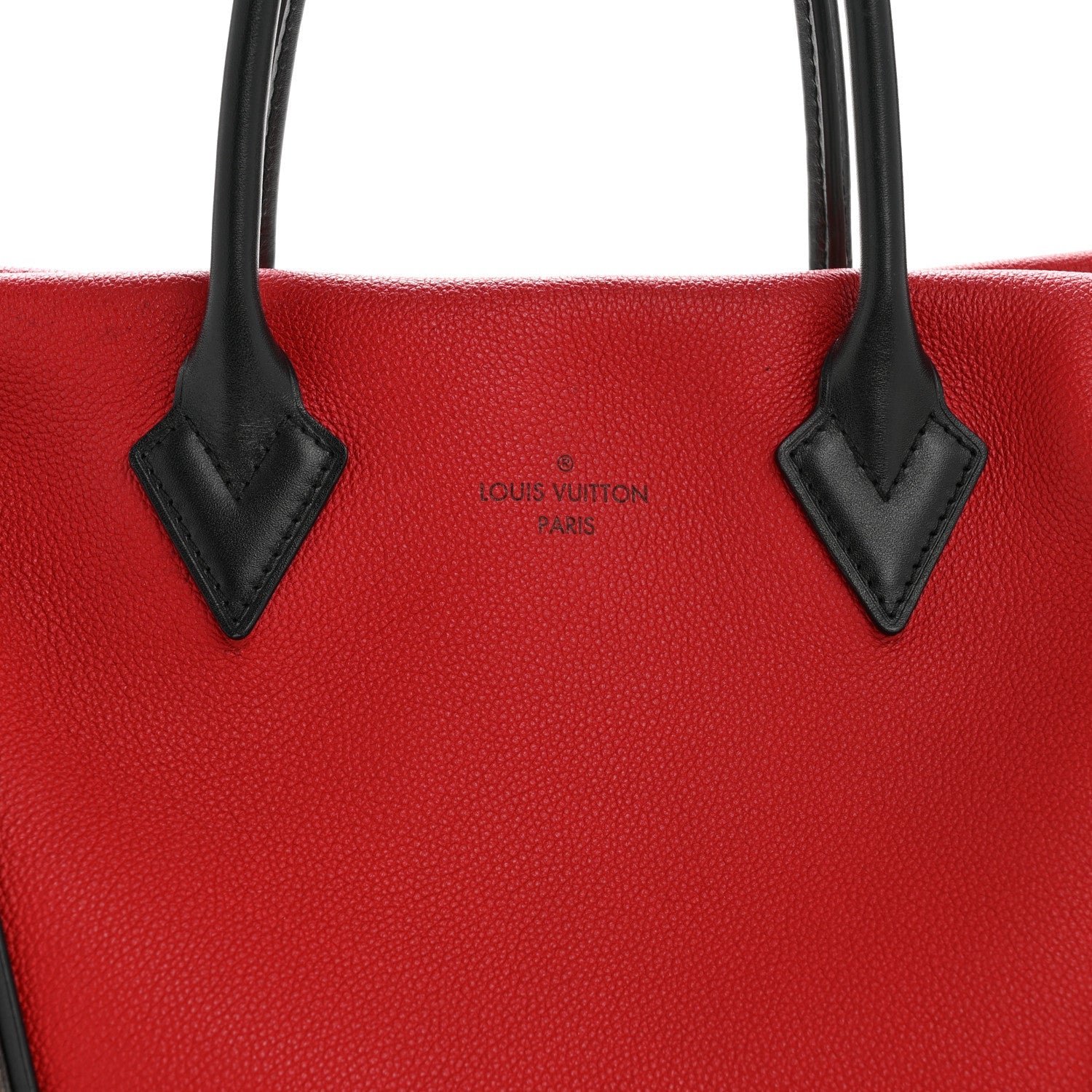 Louis Vuitton Monogram Cuir Orfevre Tote W PM Cherry