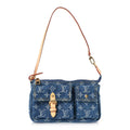 Louis Vuitton Monogram Pochette Accessories Cargo  Blue Denim