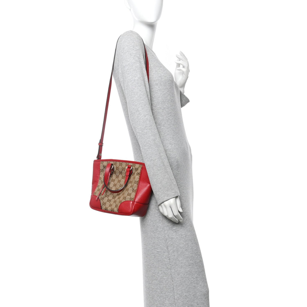 Gucci Monogram Small Bree Tote Red