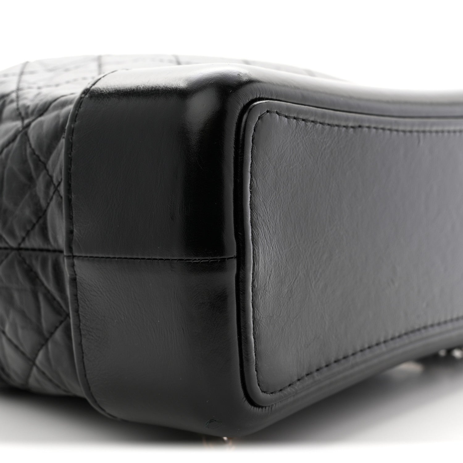 Chanel Aged Calfskin Quilted Small Gabrielle Backpack Black