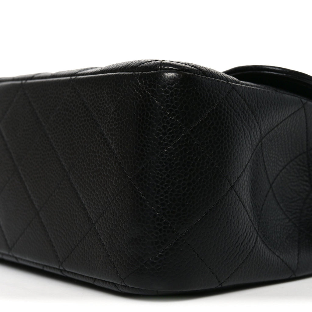 Chanel Caviar Quilted Jumbo Double Flap Black