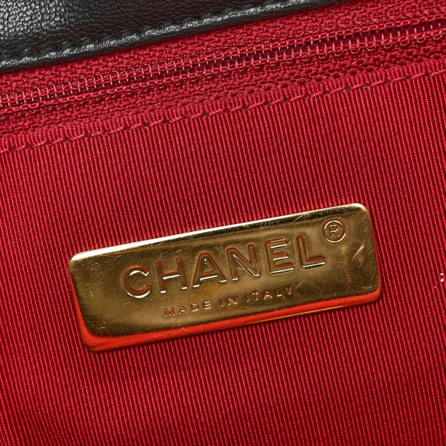 Chanel Lambskin Quilted Large Chanel 19 Flap Black