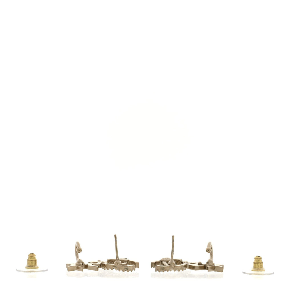 Crystal Star 5 CC Earrings Gold