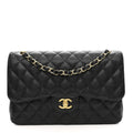 Chanel Caviar Quilted Jumbo Double Flap Black
