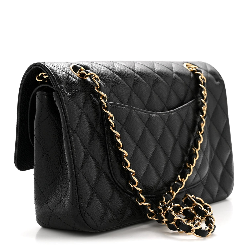 Chanel Caviar Quilted Medium Double Flap Black