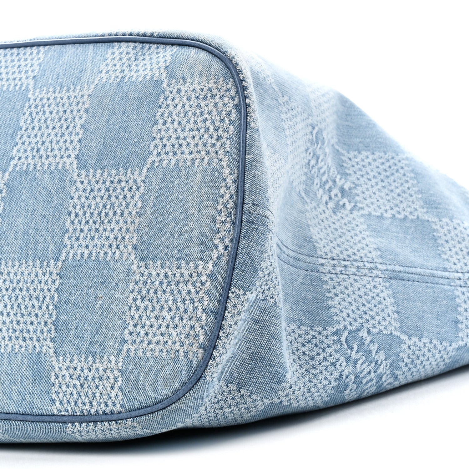 Louis Vuitton Damier Denim 3D Nevereverfull Denim Blue