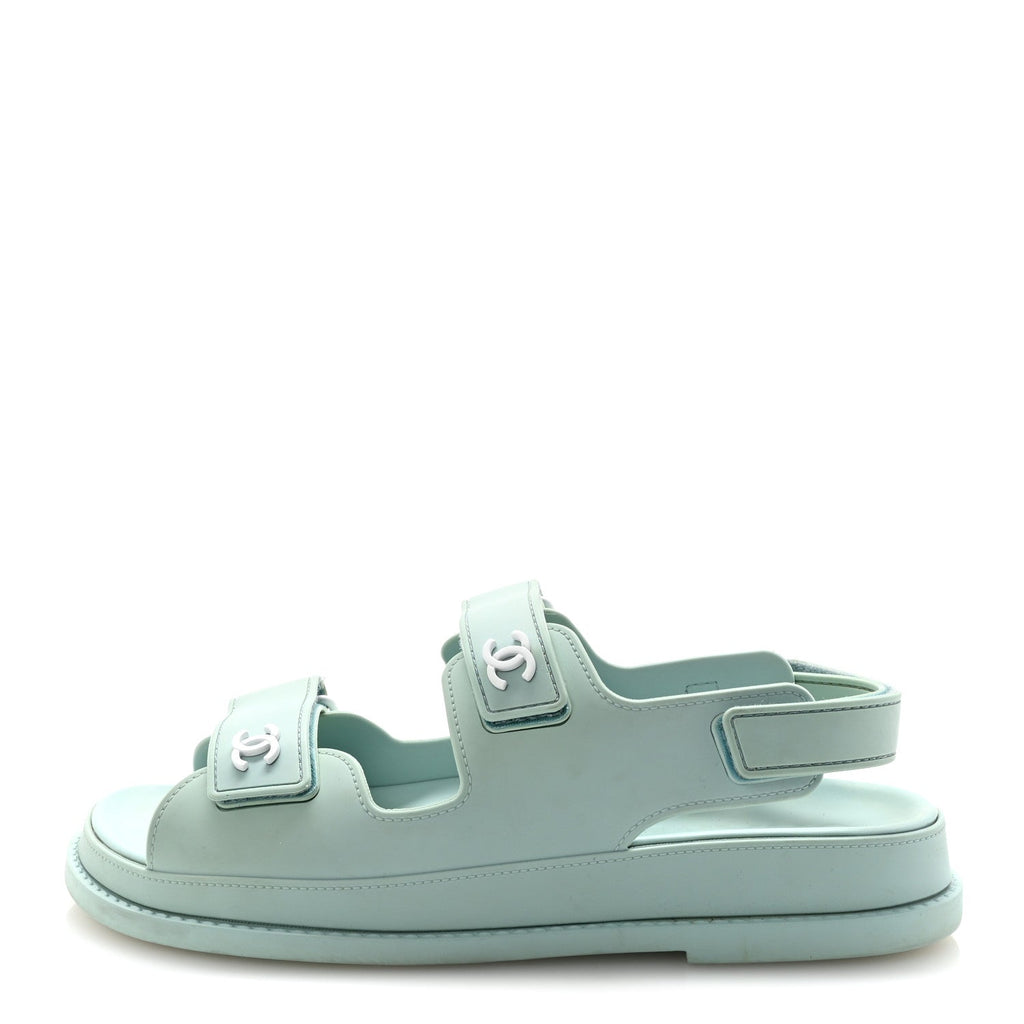 Rubber CC Dad Sandals 39 Light Blue