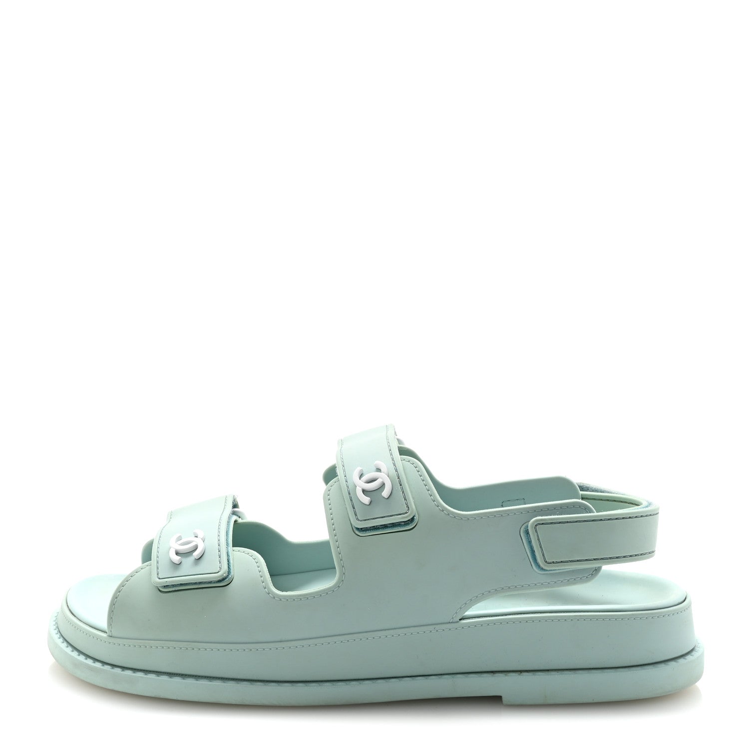 Rubber CC Dad Sandals 39 Light Blue