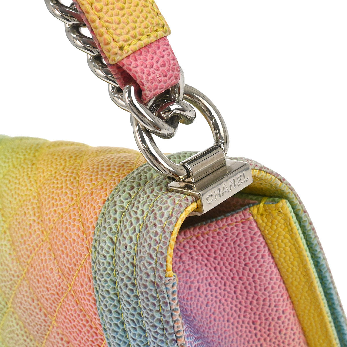 Boy Chanel 2017 Pastel Color Calfskin Medium Shoulder Bag