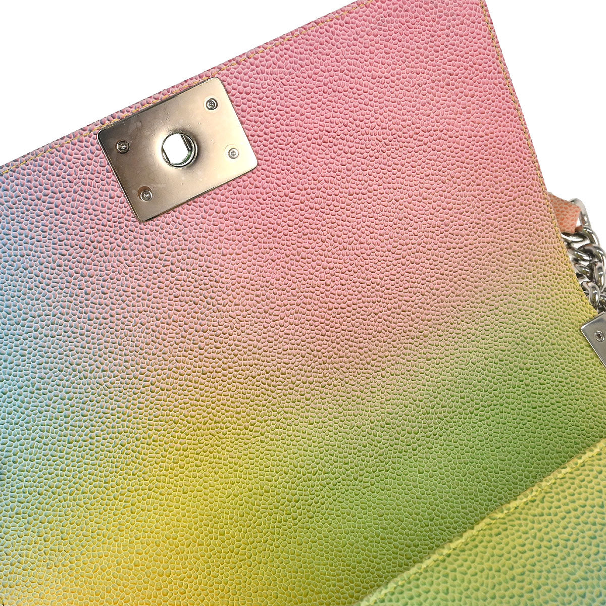 Boy Chanel 2017 Pastel Color Calfskin Medium Shoulder Bag