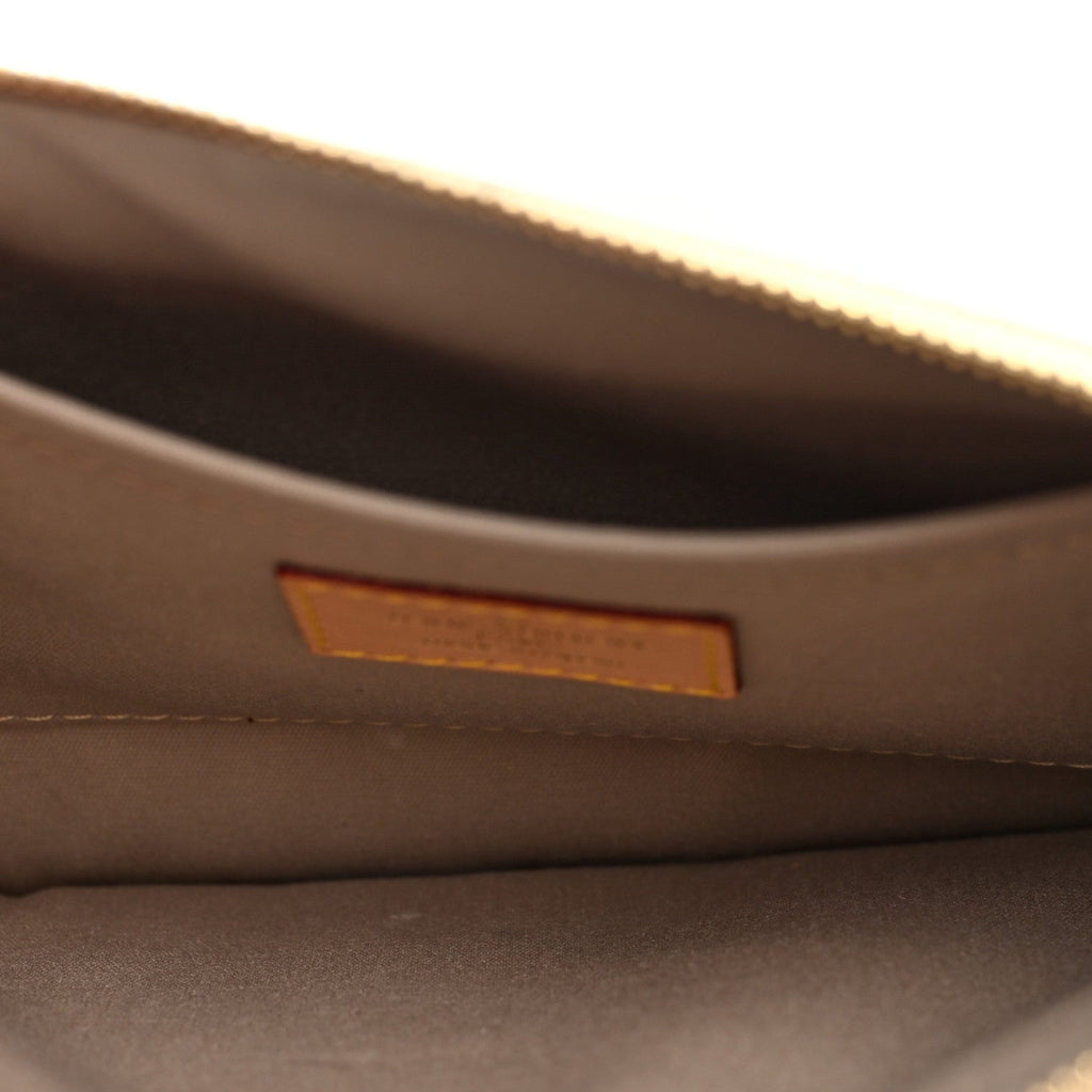 Louis Vuitton Monogram Miroir Inventeur Pochette Plat Dore Gold