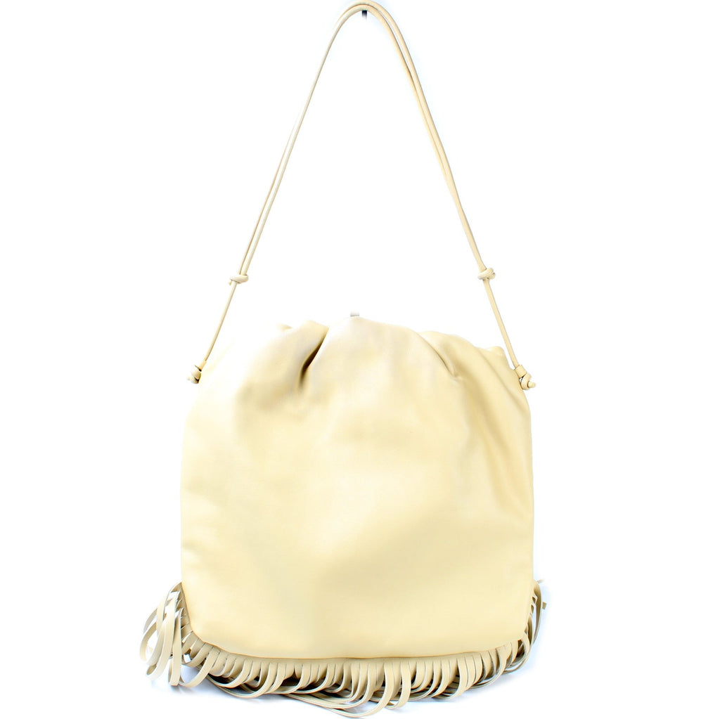 Fringe Leather Pouch Shoulder Bag