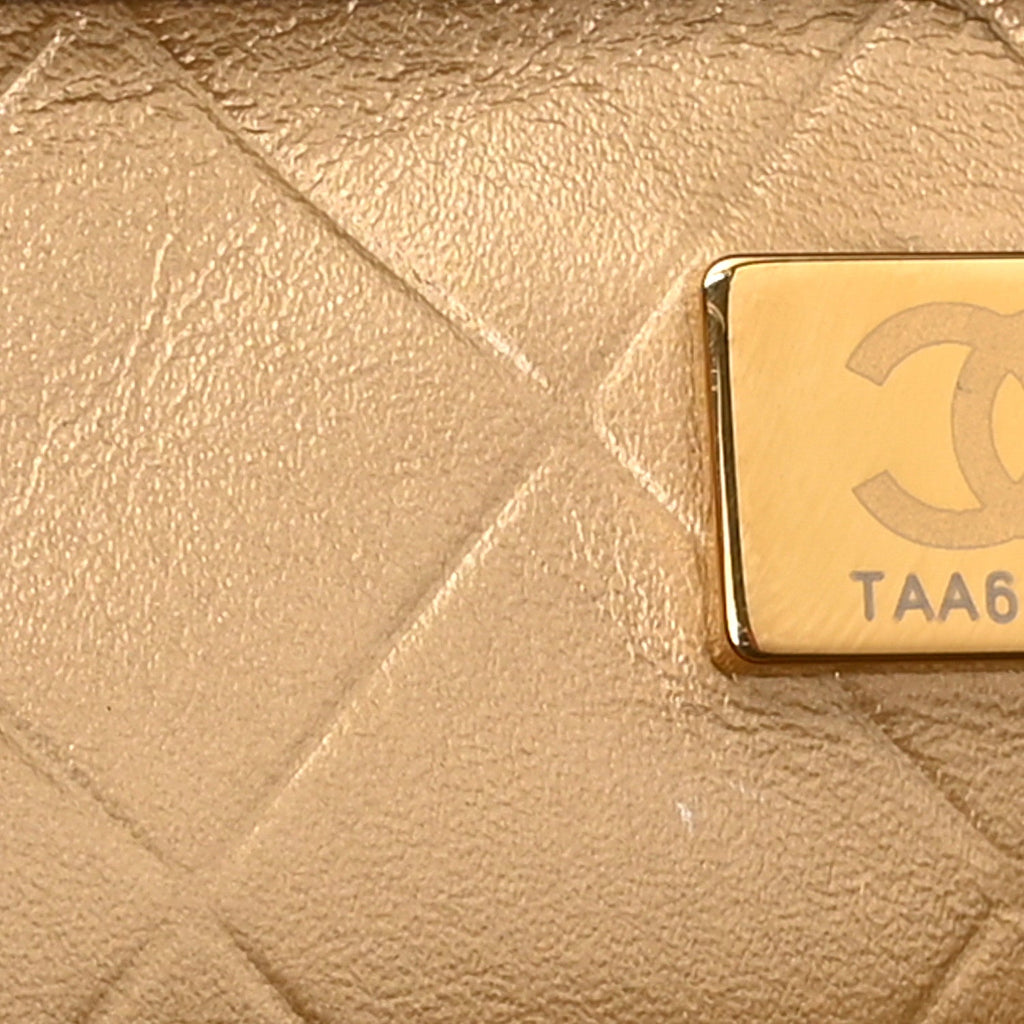 Chanel Lambskin Quilted Mini Coco Clips Single Flap Black