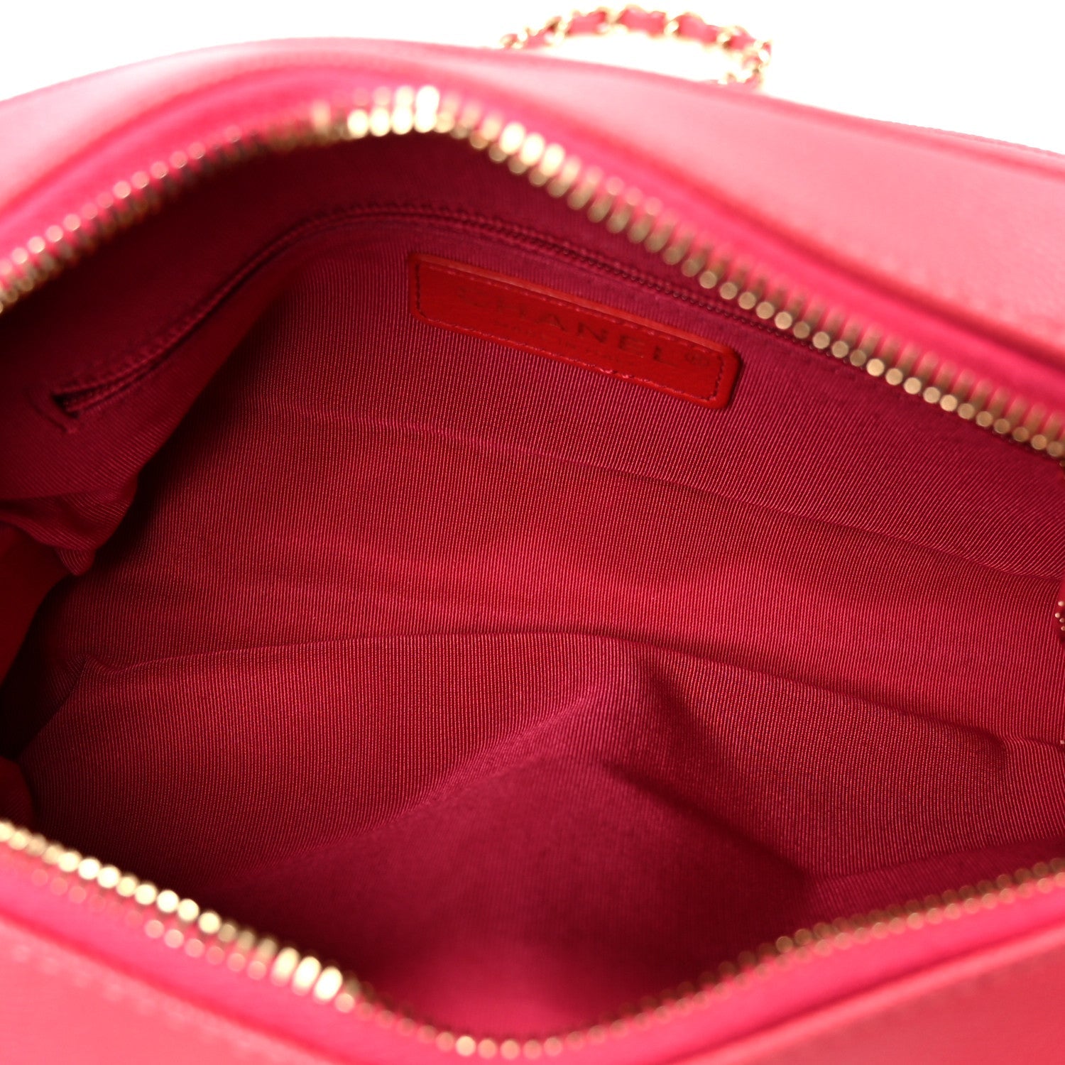 Chanel Caviar Quilted Small In & Out Camera Case Pink
