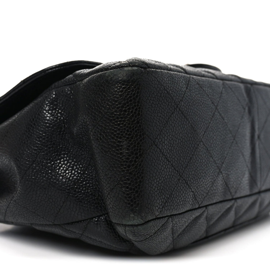 Chanel Caviar Quilted Jumbo Single Flap Black