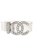 Chanel Clear Silver PVC Belt