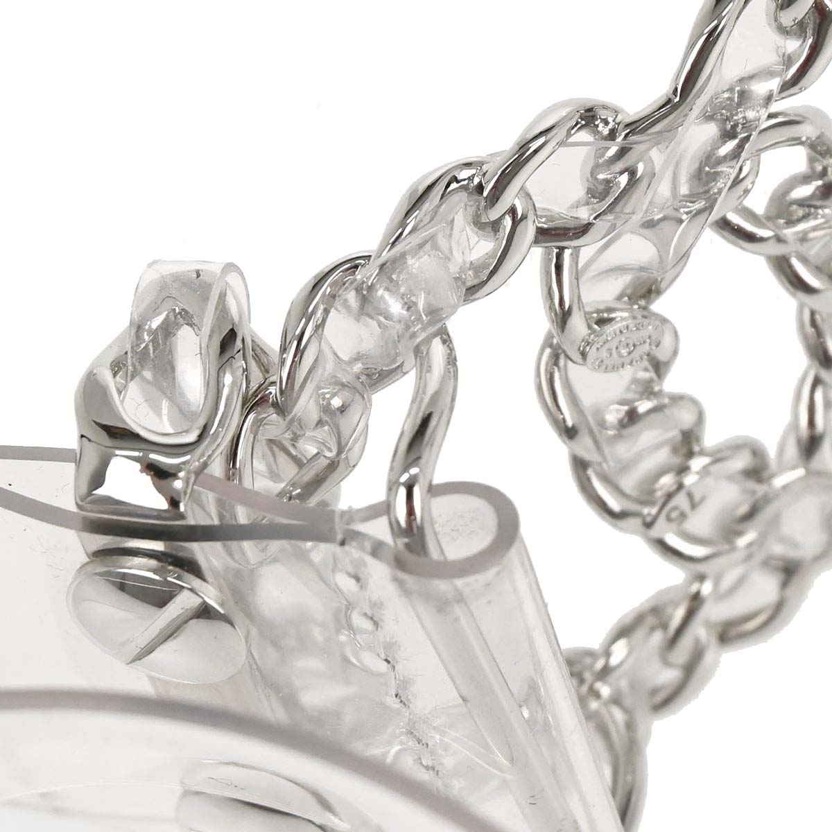 Chanel Clear Silver PVC Belt