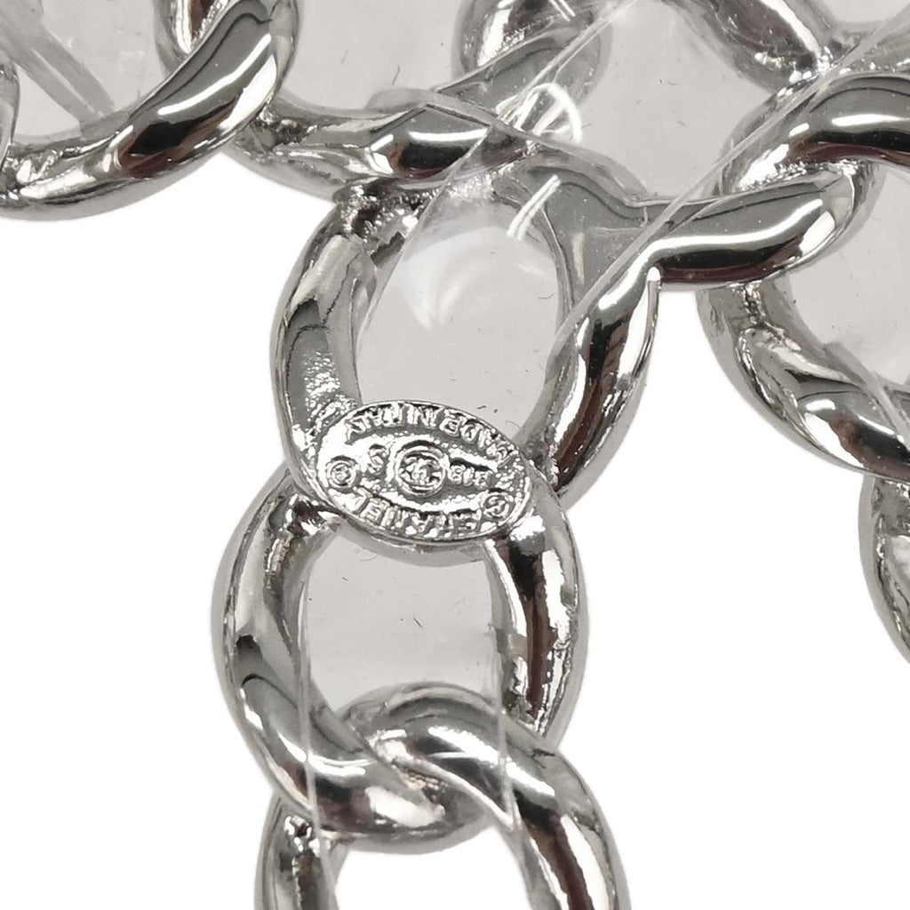 Chanel Clear Silver PVC Belt