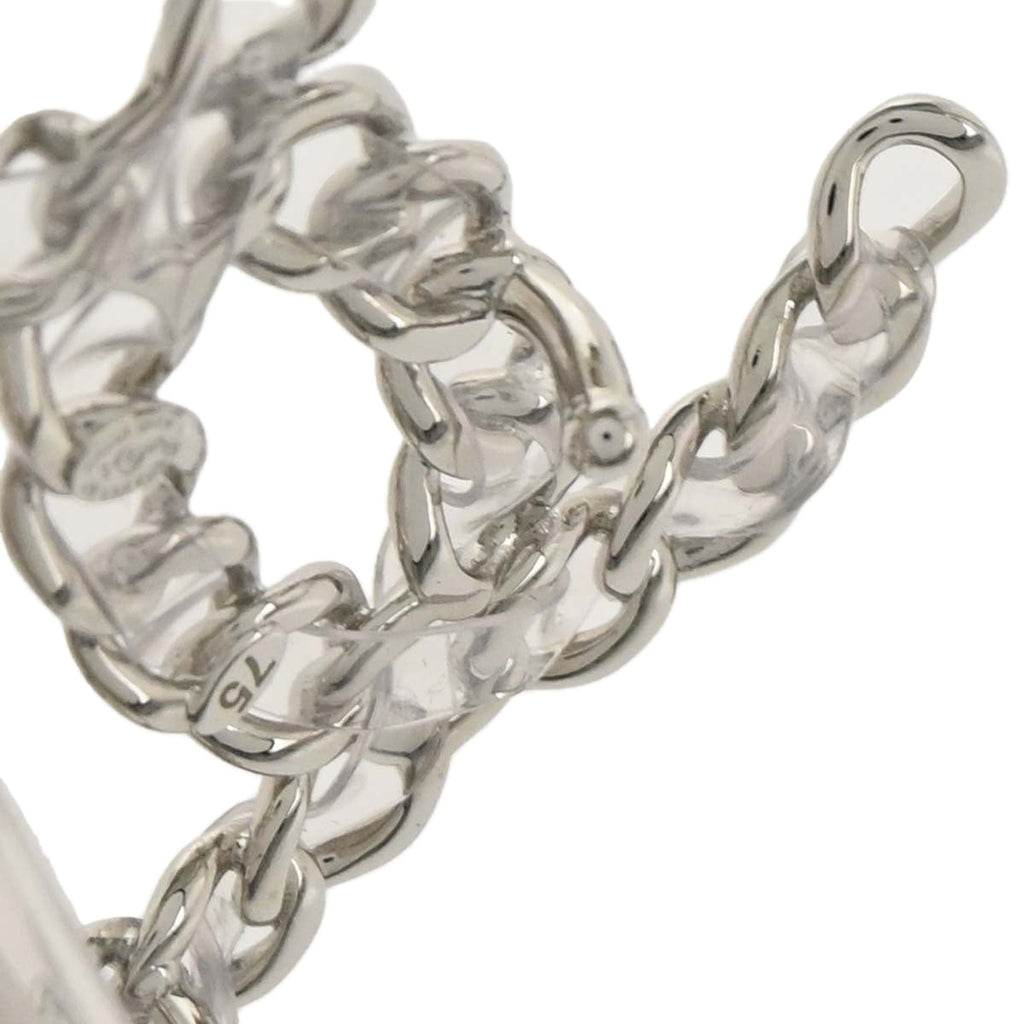 Chanel Clear Silver PVC Belt