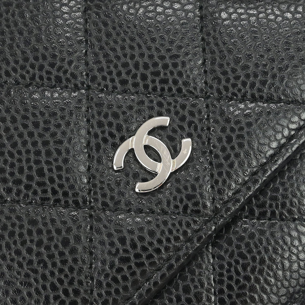 Chanel 2017-2018 Black Caviar Skin Classic WOC Wallet on Chain Bag