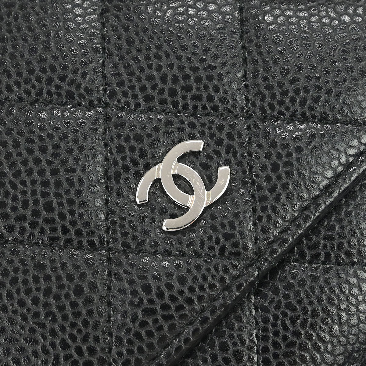 Chanel 2017-2018 Black Caviar Skin Classic WOC Wallet on Chain Bag