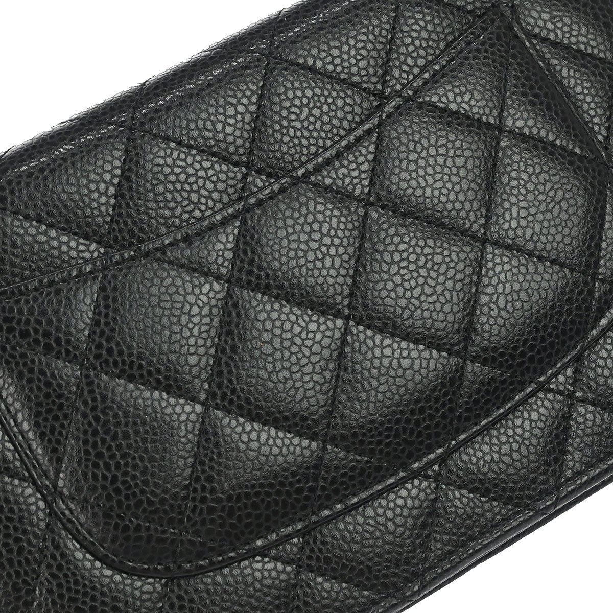 Chanel 2017-2018 Black Caviar Skin Classic WOC Wallet on Chain Bag